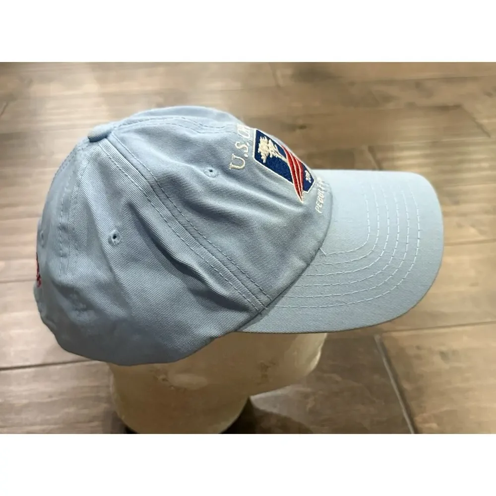 US Open Golf Pebble Beach 2019 Blue Adjustable Strapback Hat Cap USGA Member